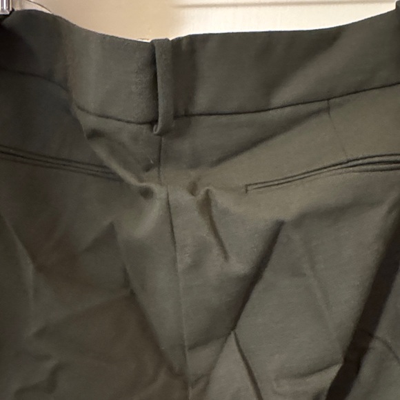 J. Crew women’s NWOT olive Dress Pants size 12 wool blend side zip gorgeous - Picture 5 of 6